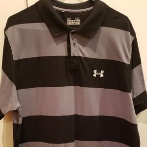 Black and gray mens polo